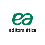 Logo da empresa Editora ática, mais uma empresa que faz parte do grupo Cogna Educação